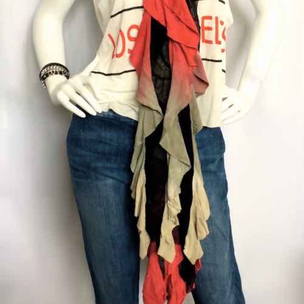 Renee Ruffle Scarf (Multiple Colors) - Picture 2 of 4